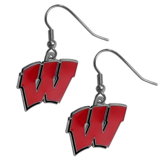 Wisconsin Badgers Dangle Earrings (SSKG) - 757 Sports Collectibles