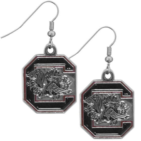 S. Carolina Gamecocks Chrome Dangle Earrings (SSKG) - 757 Sports Collectibles