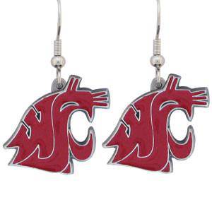 Washington St. Cougars Dangle Earrings (SSKG) - 757 Sports Collectibles