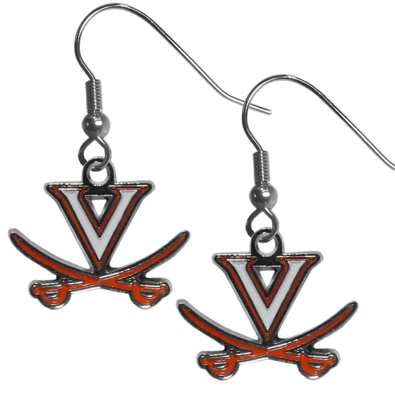 Virginia Cavaliers Chrome Dangle Earrings (SSKG) - 757 Sports Collectibles