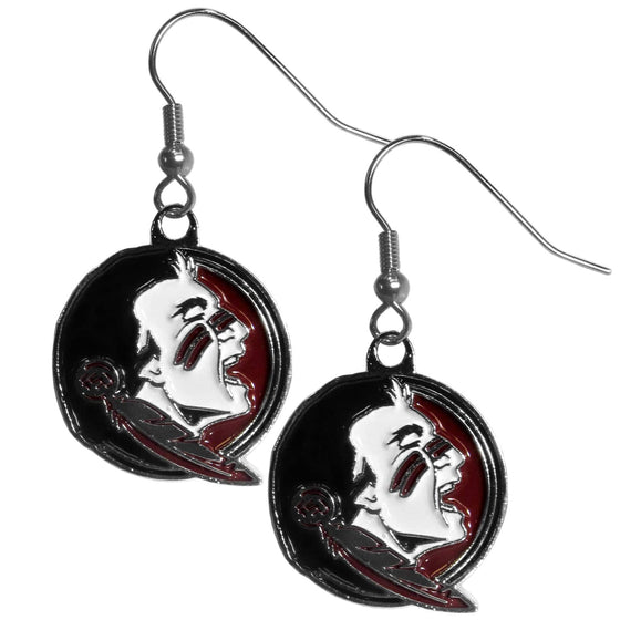 Florida St. Seminoles Chrome Dangle Earrings (SSKG) - 757 Sports Collectibles