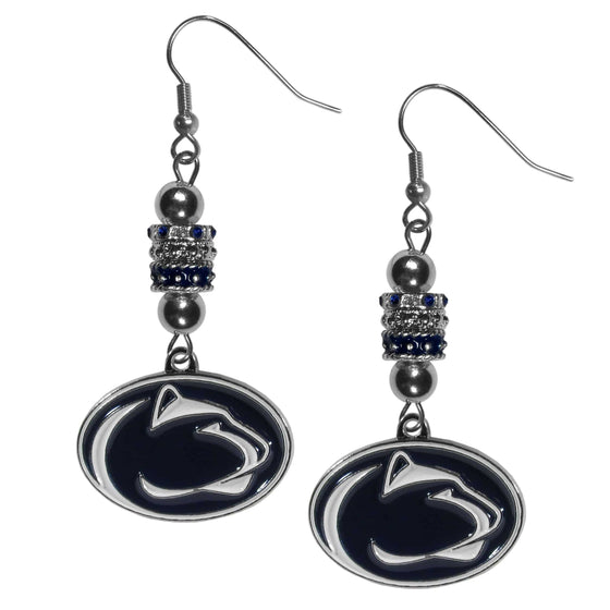 Penn St. Nittany Lions Euro Bead Earrings (SSKG) - 757 Sports Collectibles