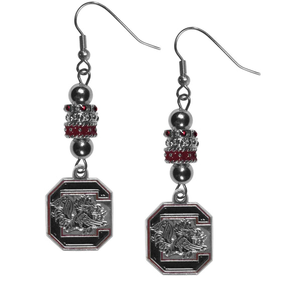 S. Carolina Gamecocks Euro Bead Earrings (SSKG) - 757 Sports Collectibles