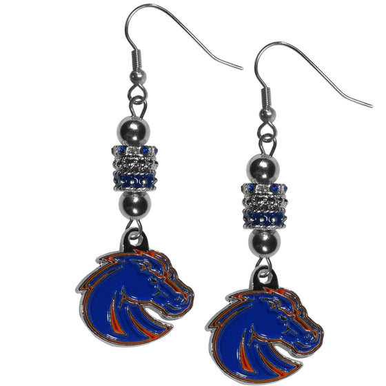 Boise St. Broncos Euro Bead Earrings (SSKG) - 757 Sports Collectibles