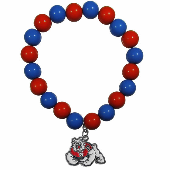 Fresno St. Bulldogs Fan Bead Bracelet (SSKG) - 757 Sports Collectibles