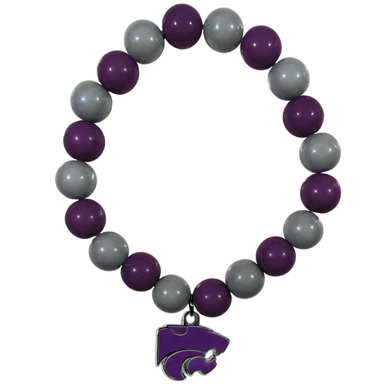 Kansas St. Wildcats Fan Bead Bracelet (SSKG) - 757 Sports Collectibles