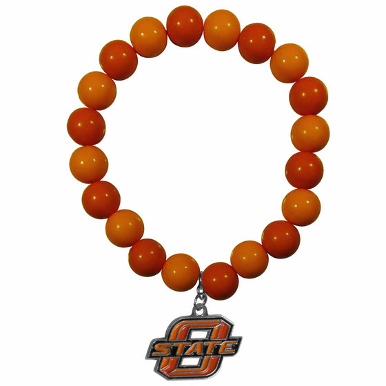 Oklahoma St. Cowboys Fan Bead Bracelet (SSKG) - 757 Sports Collectibles