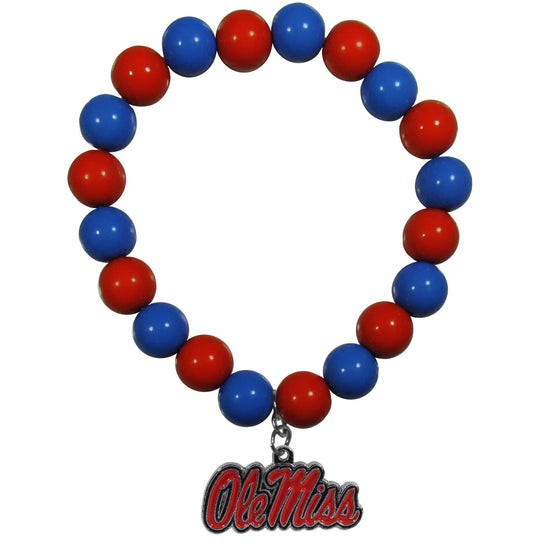 Mississippi Rebels Fan Bead Bracelet (SSKG) - 757 Sports Collectibles