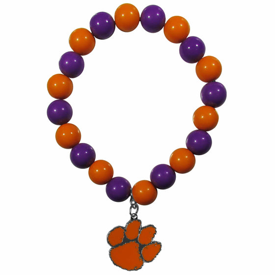 Clemson Tigers Fan Bead Bracelet (SSKG) - 757 Sports Collectibles