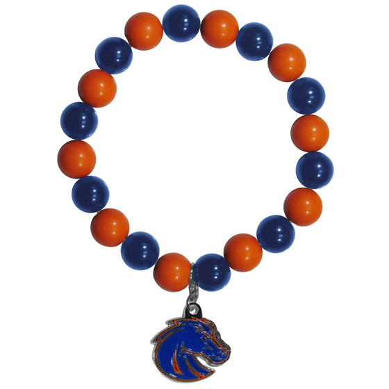 Boise St. Broncos Fan Bead Bracelet (SSKG) - 757 Sports Collectibles