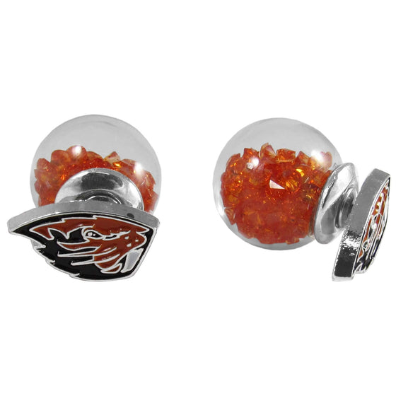 Oregon St. Beavers Front/Back Earrings (SSKG) - 757 Sports Collectibles