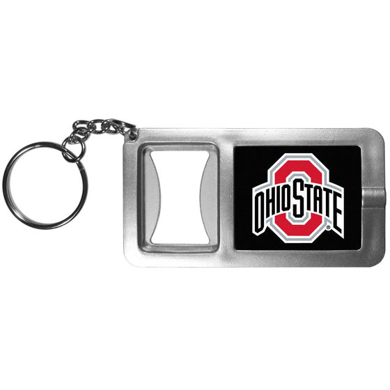 Ohio St. Buckeyes Flashlight Key Chain with Bottle Opener (SSKG) - 757 Sports Collectibles