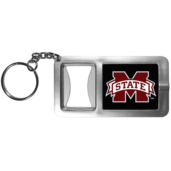 Mississippi St. Bulldogs Flashlight Key Chain with Bottle Opener (SSKG) - 757 Sports Collectibles