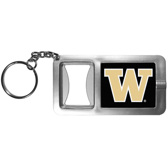 Washington Huskies Flashlight Key Chain with Bottle Opener (SSKG) - 757 Sports Collectibles