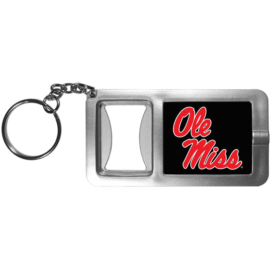 Mississippi Rebels Flashlight Key Chain with Bottle Opener (SSKG) - 757 Sports Collectibles