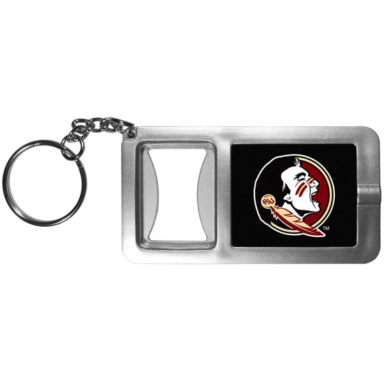 Florida St. Seminoles Flashlight Key Chain with Bottle Opener (SSKG) - 757 Sports Collectibles