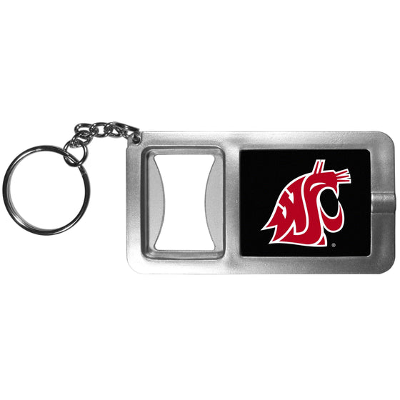 Washington St. Cougars Flashlight Key Chain with Bottle Opener (SSKG) - 757 Sports Collectibles