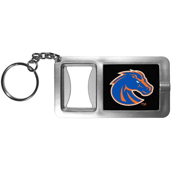 Boise St. Broncos Flashlight Key Chain with Bottle Opener (SSKG) - 757 Sports Collectibles