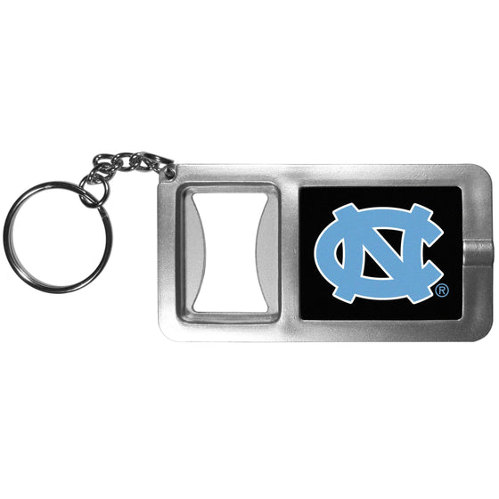 N. Carolina Tar Heels Flashlight Key Chain with Bottle Opener (SSKG) - 757 Sports Collectibles