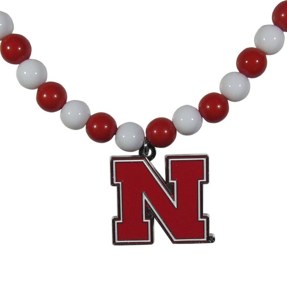Nebraska Cornhuskers Fan Bead Necklace (SSKG) - 757 Sports Collectibles