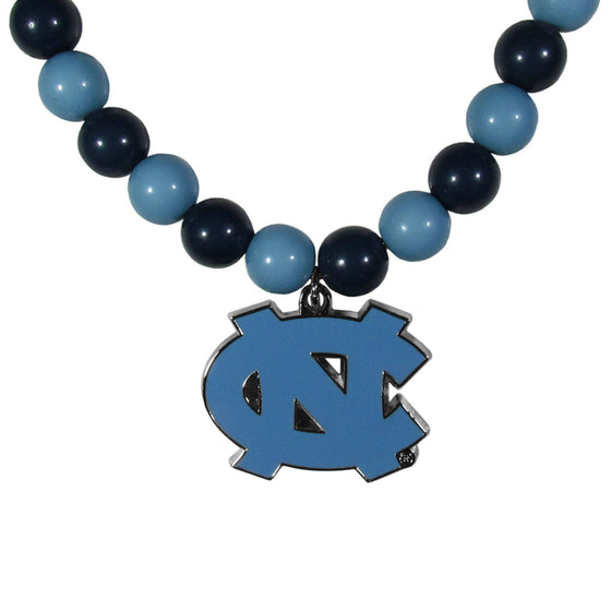 N. Carolina Tar Heels Fan Bead Necklace (SSKG) - 757 Sports Collectibles