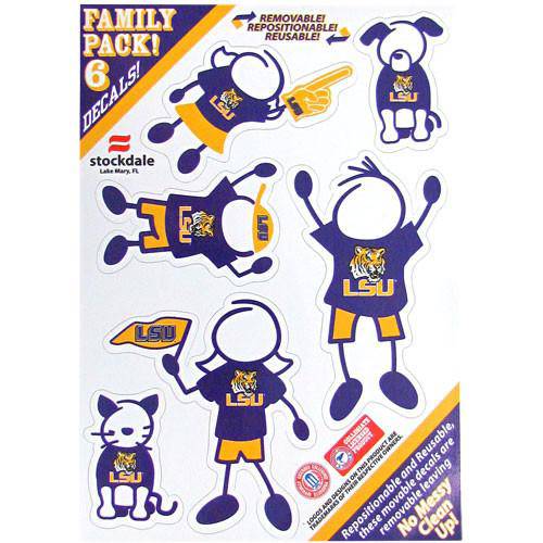 LSU Tigers Family Decal Set Small (SSKG) - 757 Sports Collectibles