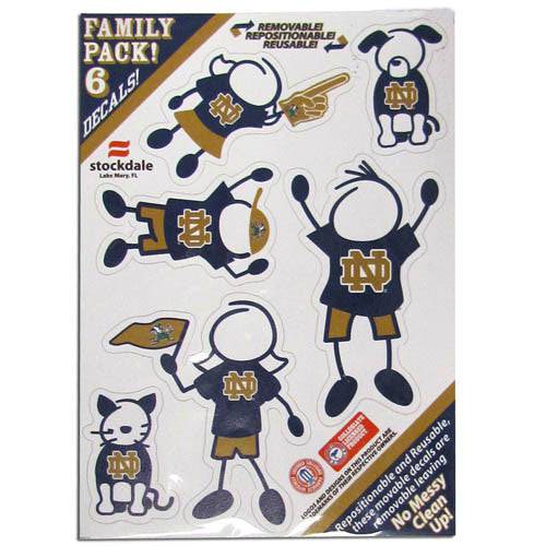 Notre Dame Family Decals Sm. (SSKG) - 757 Sports Collectibles