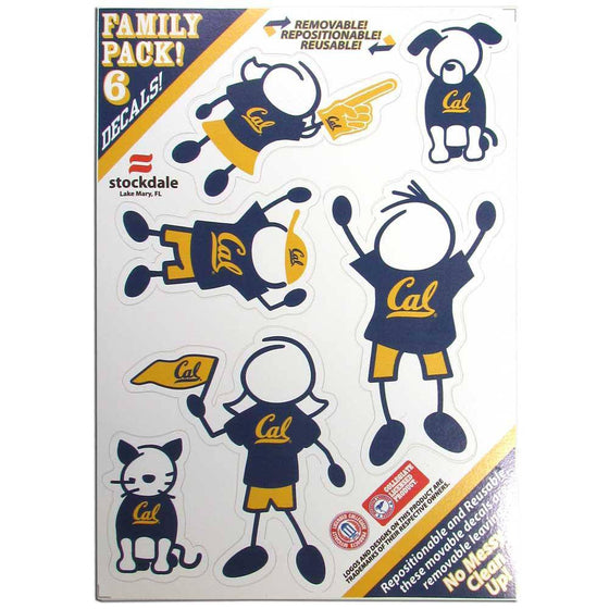 Cal Berkeley Bears Family Decal Set Small (SSKG) - 757 Sports Collectibles