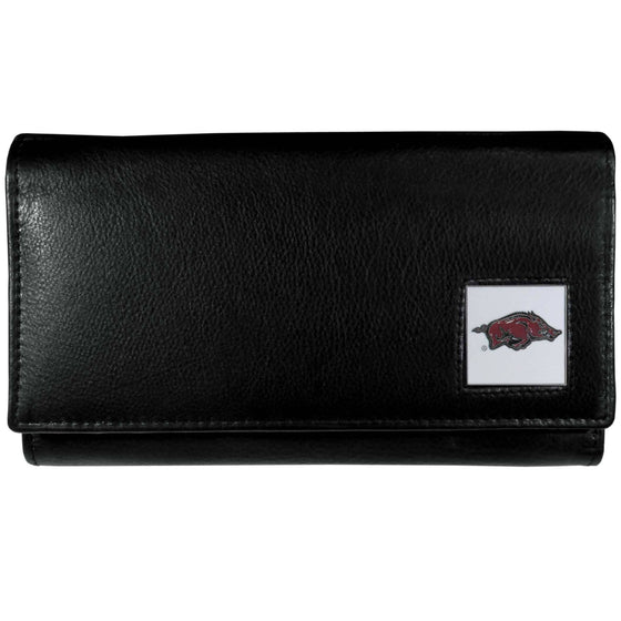 Arkansas Razorbacks Leather Women's Wallet (SSKG) - 757 Sports Collectibles