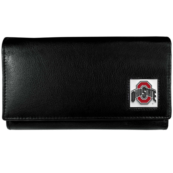 Ohio St. Buckeyes Leather Women's Wallet (SSKG) - 757 Sports Collectibles