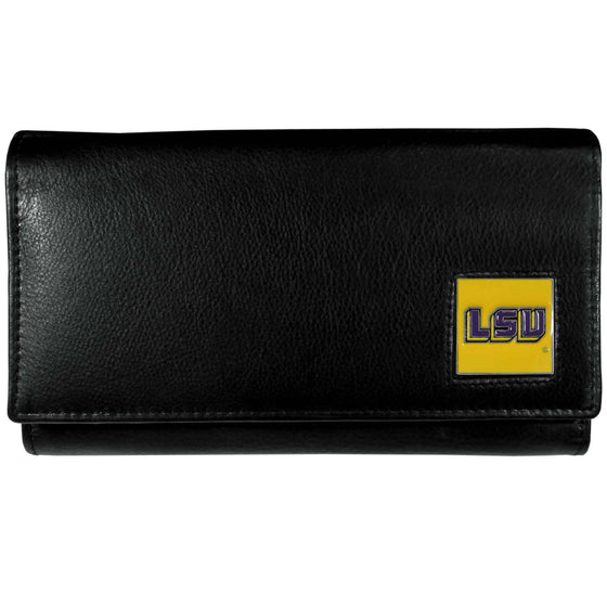 LSU Tigers Leather Women's Wallet (SSKG) - 757 Sports Collectibles