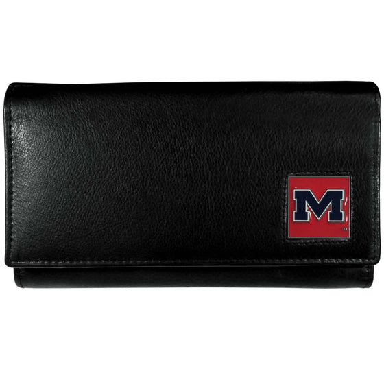 Mississippi Rebels Leather Women's Wallet (SSKG) - 757 Sports Collectibles