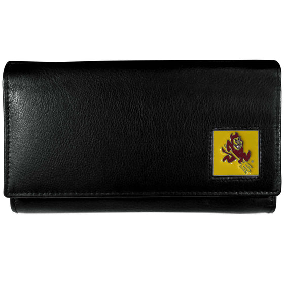 Arizona St. Sun Devils Leather Women's Wallet (SSKG) - 757 Sports Collectibles