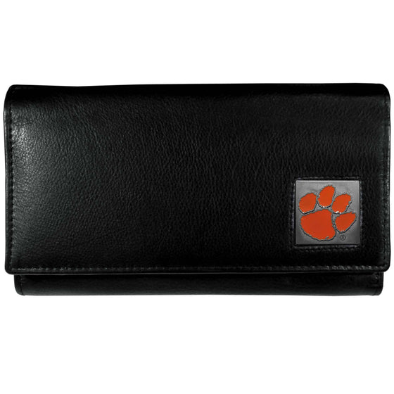 Clemson Tigers Leather Women's Wallet (SSKG) - 757 Sports Collectibles