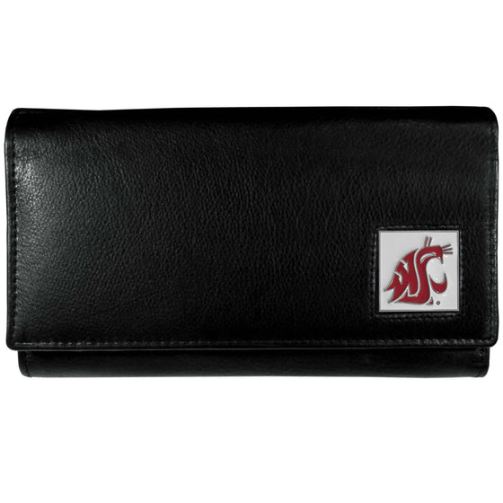 Washington St. Cougars Leather Women's Wallet (SSKG) - 757 Sports Collectibles