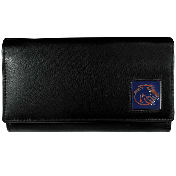 Boise St. Broncos Leather Women's Wallet (SSKG) - 757 Sports Collectibles