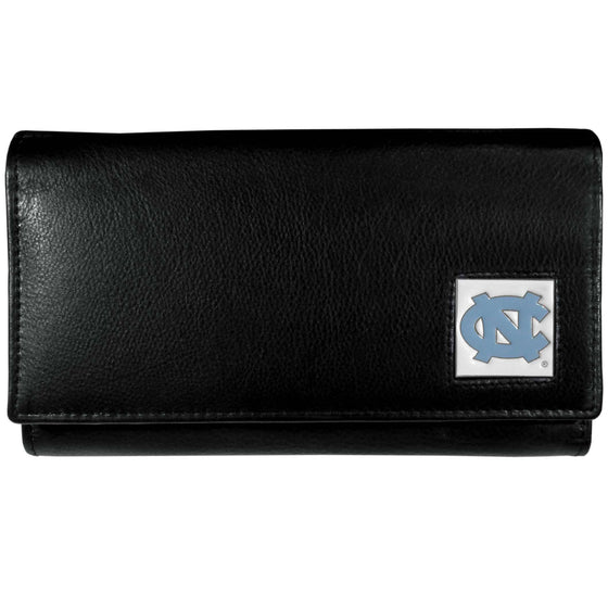 N. Carolina Tar Heels Leather Women's Wallet (SSKG) - 757 Sports Collectibles