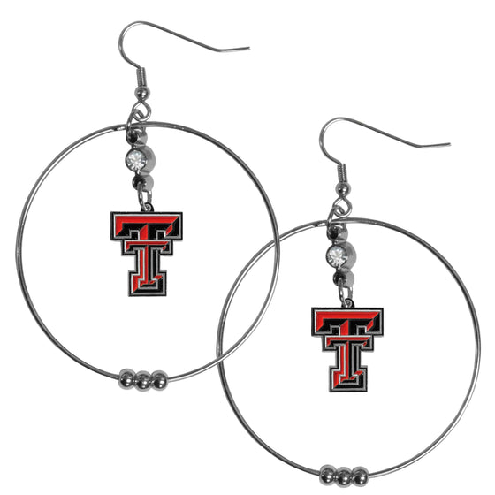 Texas Tech Raiders 2 Inch Hoop Earrings (SSKG) - 757 Sports Collectibles