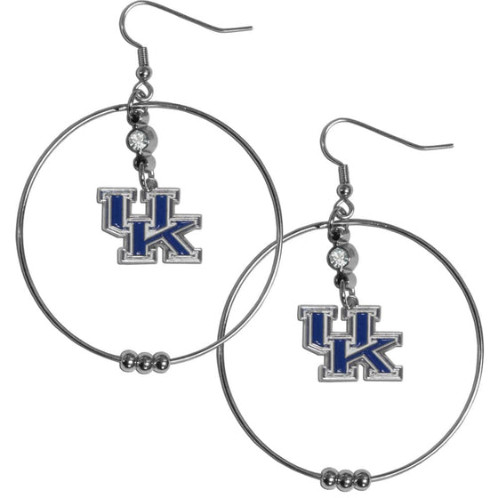 Kentucky Wildcats 2 Inch Hoop Earrings (SSKG) - 757 Sports Collectibles