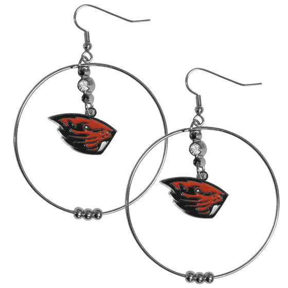 Oregon St. Beavers 2 Inch Hoop Earrings (SSKG) - 757 Sports Collectibles