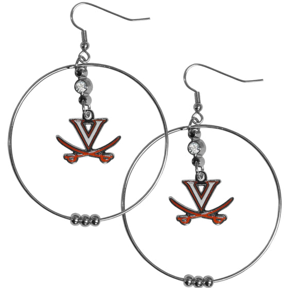 Virginia Cavaliers 2 Inch Hoop Earrings (SSKG) - 757 Sports Collectibles