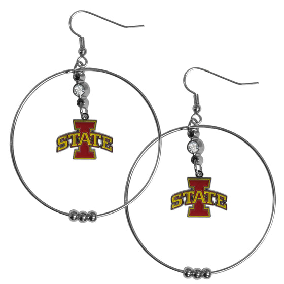 Iowa St. Cyclones 2 Inch Hoop Earrings (SSKG) - 757 Sports Collectibles