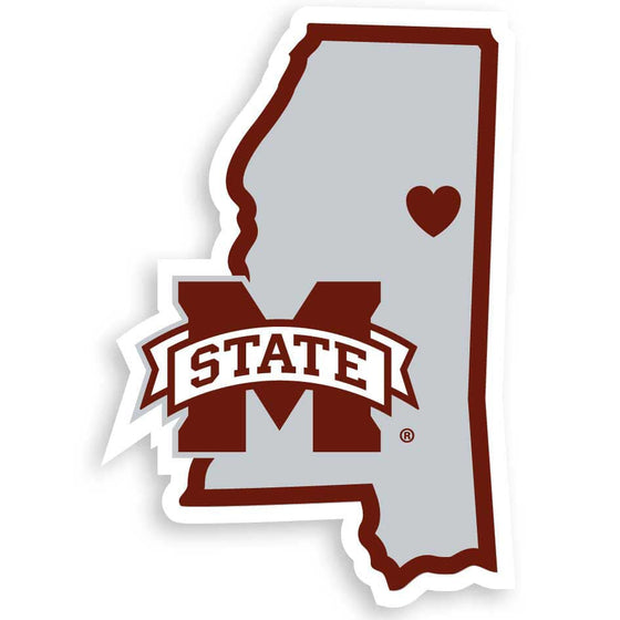 Mississippi St. Bulldogs Home State Decal (SSKG) - 757 Sports Collectibles