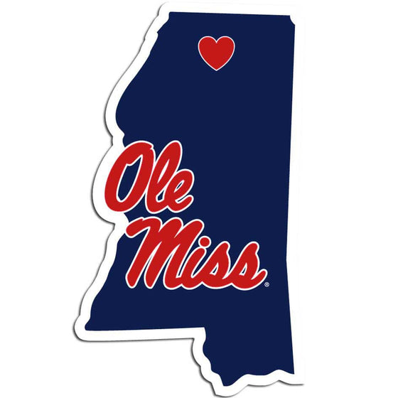 Mississippi Rebels Home State Decal (SSKG) - 757 Sports Collectibles