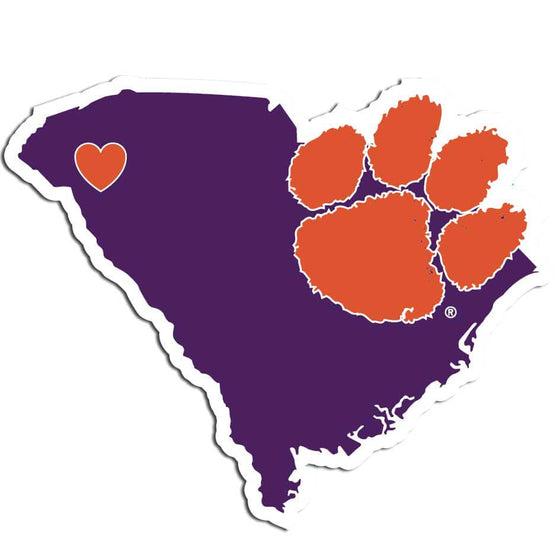 Clemson Tigers Home State Decal (SSKG) - 757 Sports Collectibles