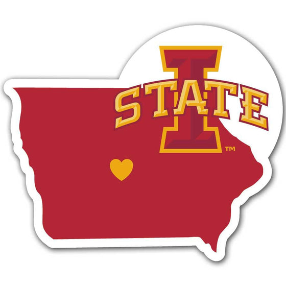 Iowa St. Cyclones Home State Decal (SSKG) - 757 Sports Collectibles