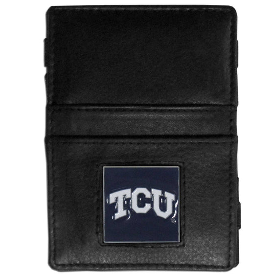 TCU Horned Frogs Leather Jacob's Ladder Wallet (SSKG) - 757 Sports Collectibles