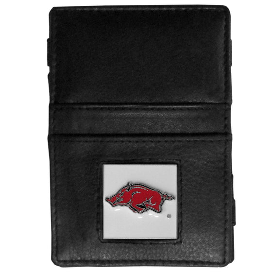 Arkansas Razorbacks Leather Jacob's Ladder Wallet (SSKG) - 757 Sports Collectibles