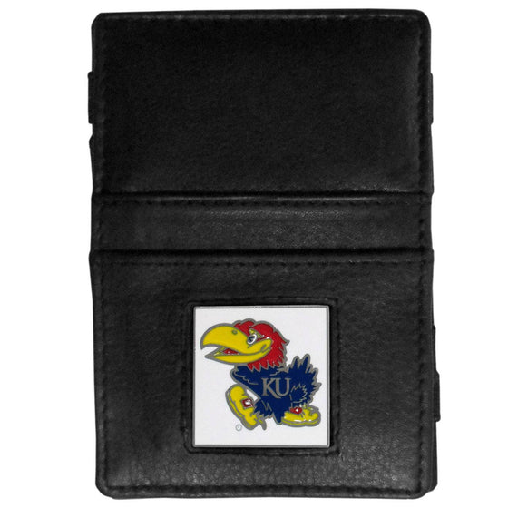 Kansas Jayhawks Leather Jacob's Ladder Wallet (SSKG) - 757 Sports Collectibles