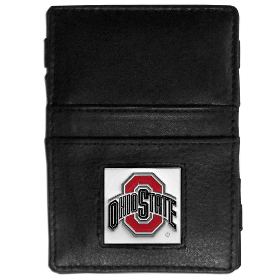 Ohio St. Buckeyes Leather Jacob's Ladder Wallet (SSKG) - 757 Sports Collectibles